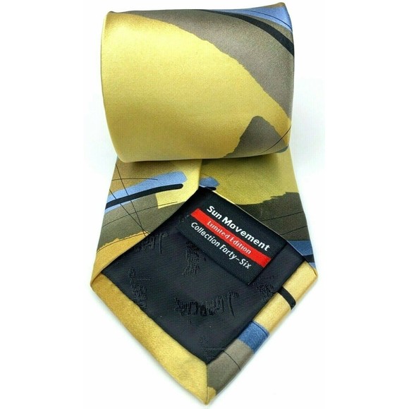 Jerry J Garcia Tie "Sun Movement" Collection #46 Limited Edition Gold Necktie - Picture 6 of 12